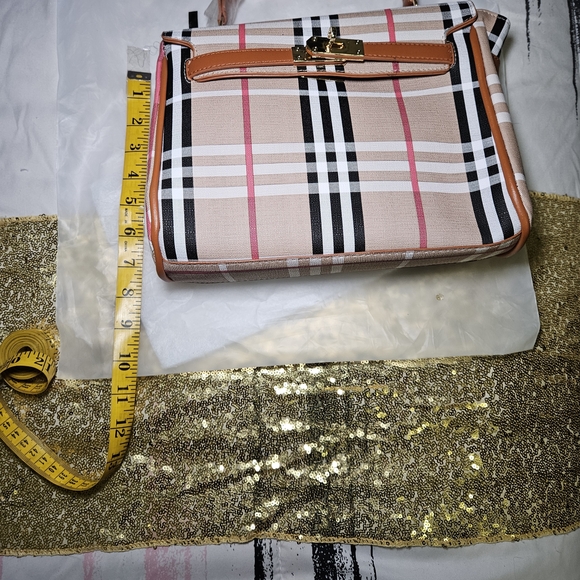 Loulou Studio Tan and Black Plaid ClutchNWT - Picture 6 of 11